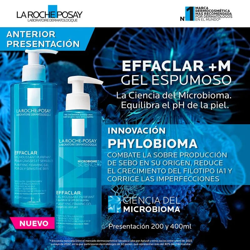 Gel limpiador Facial Piel Grasa Effaclar - La Roche Posay 400 ml