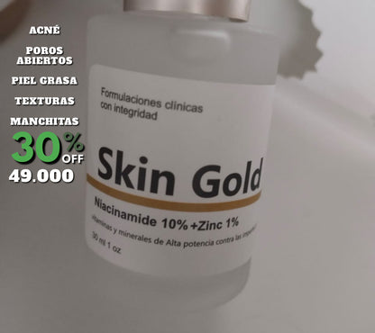 NIACINAMIDE AL 10% + ZIN 1% SKIN GOLD 30ML