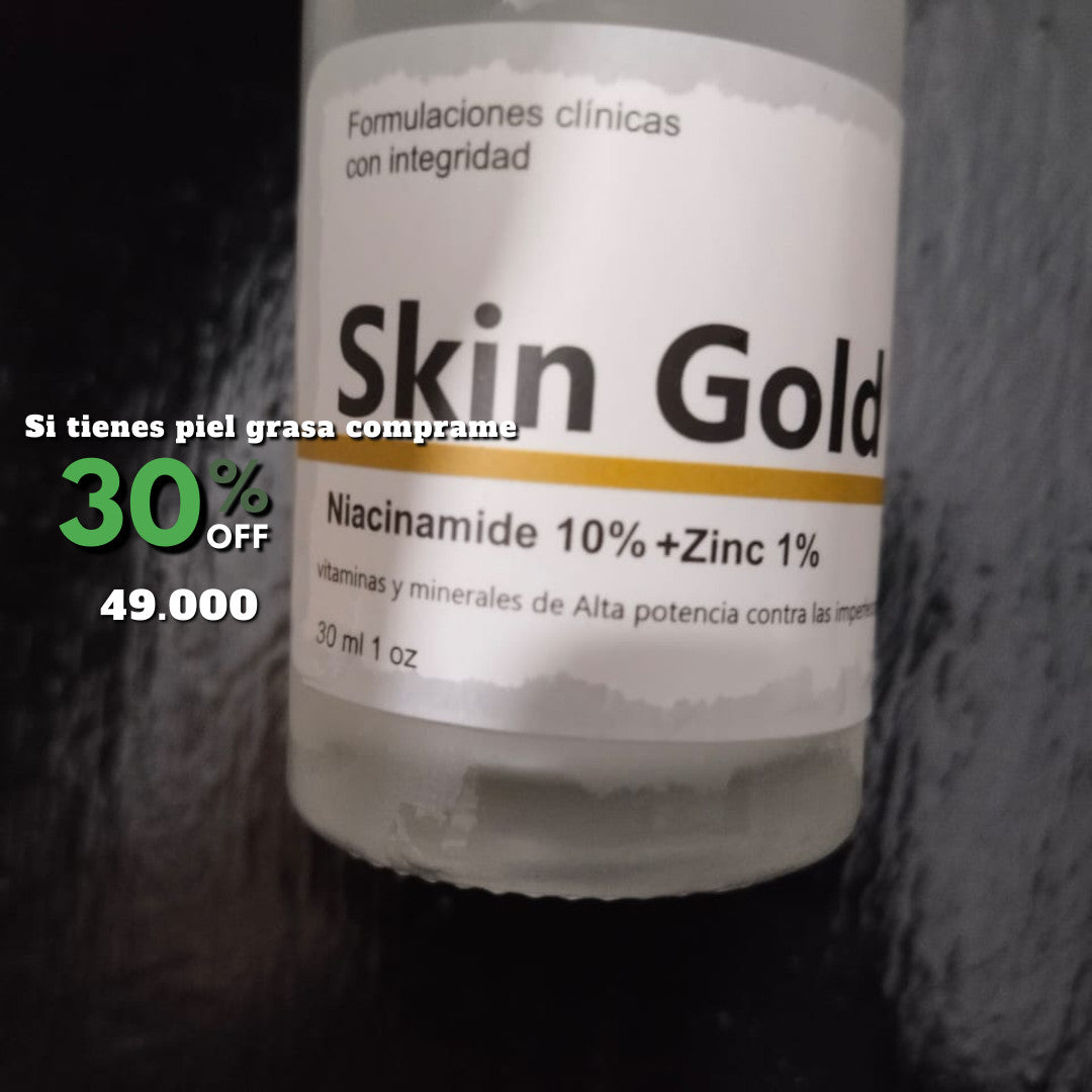 NIACINAMIDE AL 10% + ZIN 1% SKIN GOLD 30ML