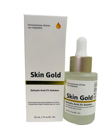 KIT ANTI ACNE Y PUNTOS NEGROS SALICILICO Y NIACINAMIDE SKIN GOLD 30ML