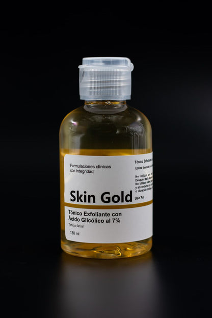 TONICO DE ACIDO GLICOLICO AL 7% SKIN GOLD 130ML (elimina manchas)