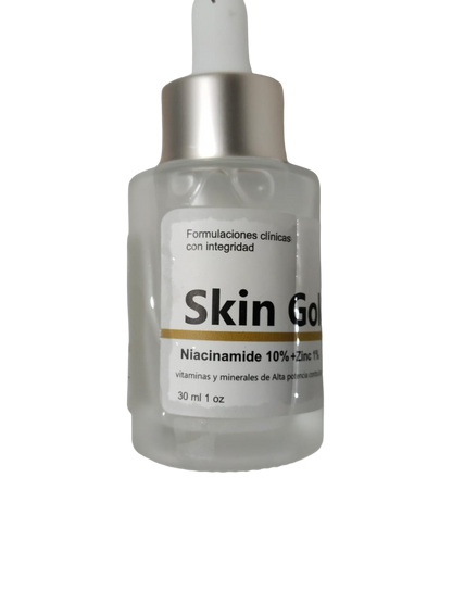 KIT ANTI ACNE Y PUNTOS NEGROS SALICILICO Y NIACINAMIDE SKIN GOLD 30ML