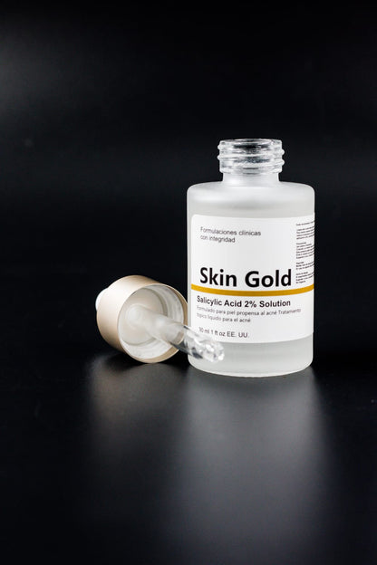 KIT ANTI ACNE Y PUNTOS NEGROS SALICILICO Y NIACINAMIDE SKIN GOLD 30ML