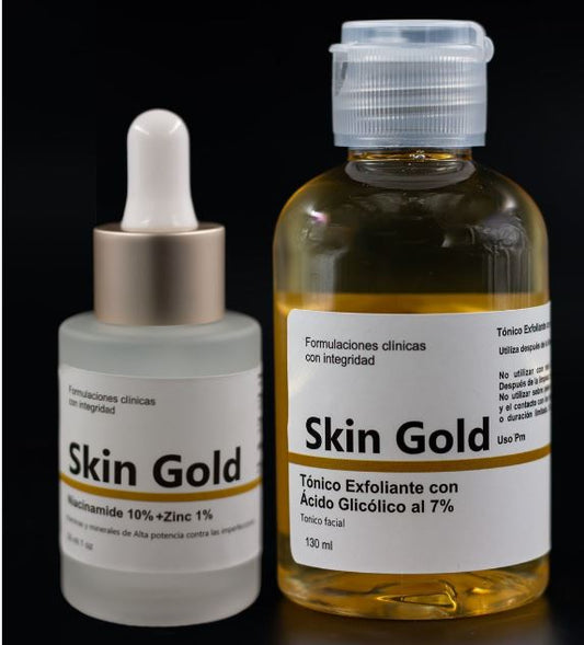 KIT ANTI MANCHAS Y MARCAS DE ACNE SKIN GOLD